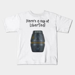 Cup of Liber'Tea Kids T-Shirt